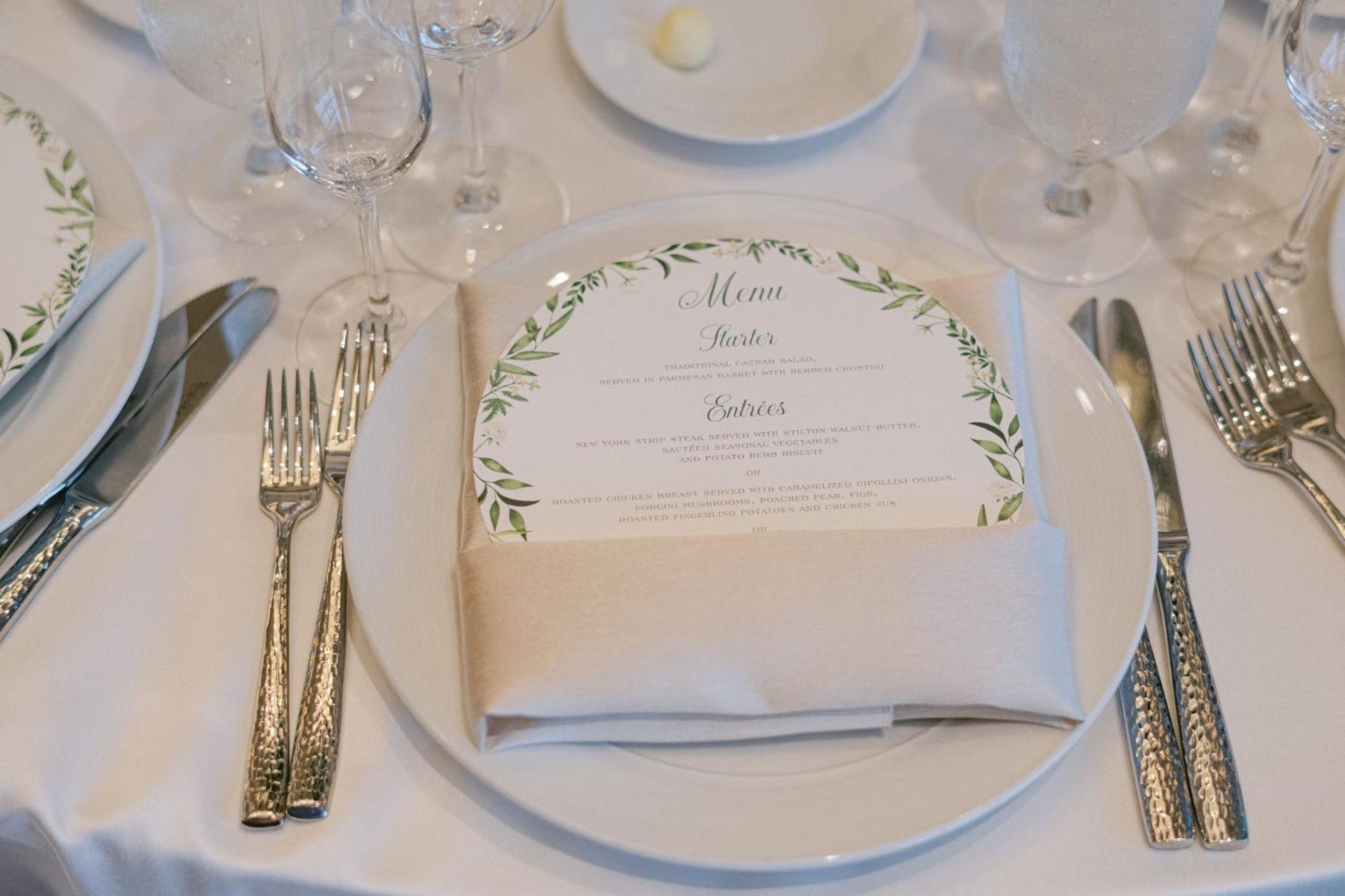Intercontinental Boston By Ihg Hotel Kültér fotó Menu at a wedding